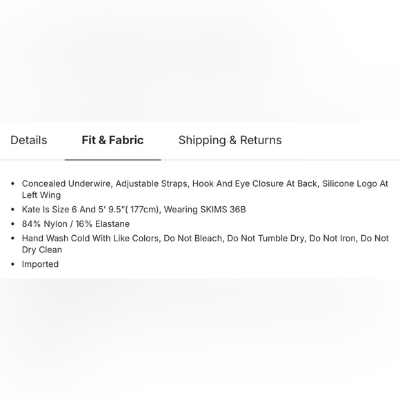 Skims Balconette Push-Up Bra 36D - Picture 7 of 7